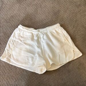 Brandy Melville Women's White thermal Shorts